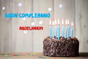 Tanti Auguri Abdelhakim Buon Compleanno