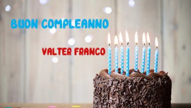 Tanti Auguri Valter Franco Buon Compleanno