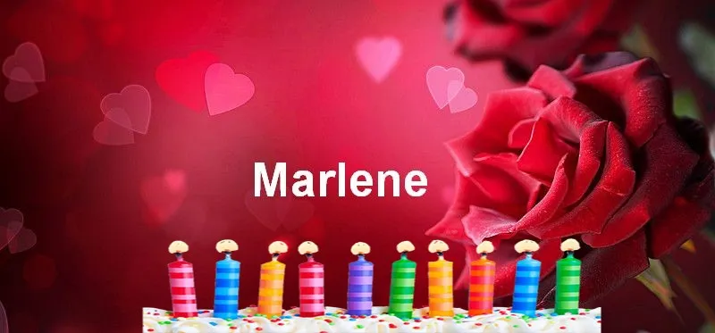 Alles Gute zum Geburtstag Marlene